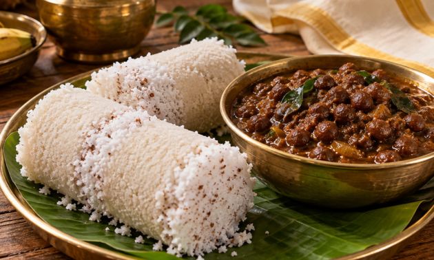 Puttu with Kadala Curry
